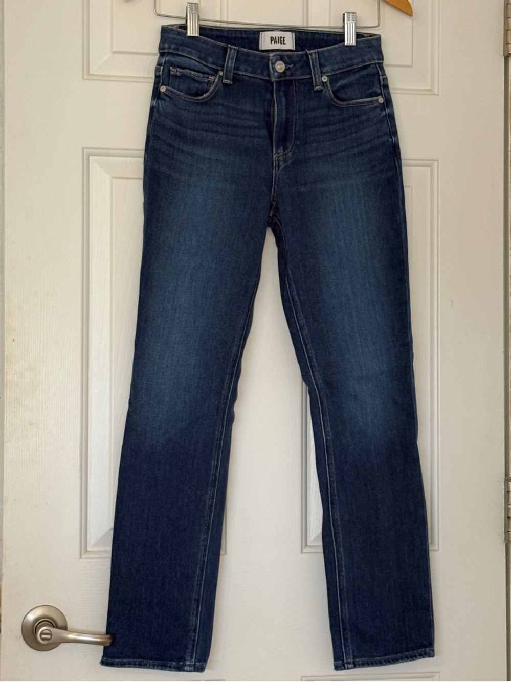 PAIGE CINDY Indigo Straight-Leg Jeans